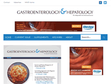 Tablet Screenshot of gastroenterologyandhepatology.net